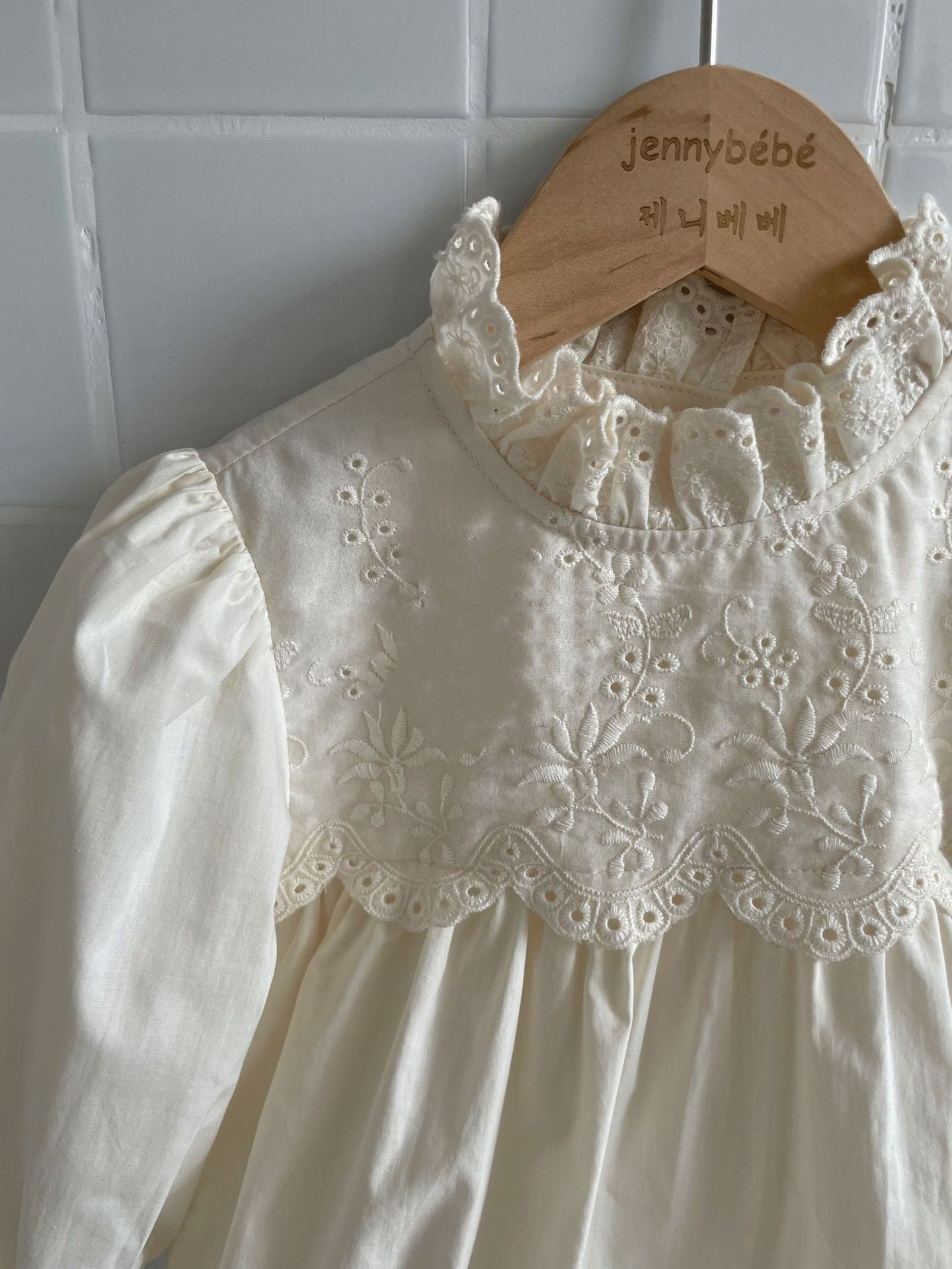 Crawling Suit Baby Lace Stand-up Collar Jumpsuit Girl's Dress
