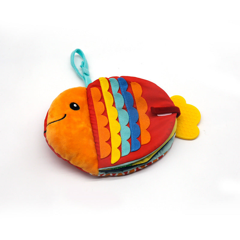 Puzzle bébé dessin animé petit poisson tissu livre poupée