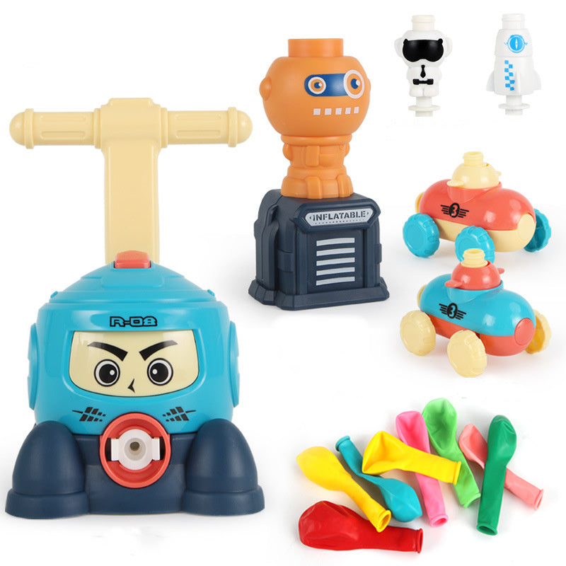 Power Balloon Launch Tower Toy Puzzle Education Inertia Air Power Balloon Car Science Experimen Toy For Children Gift