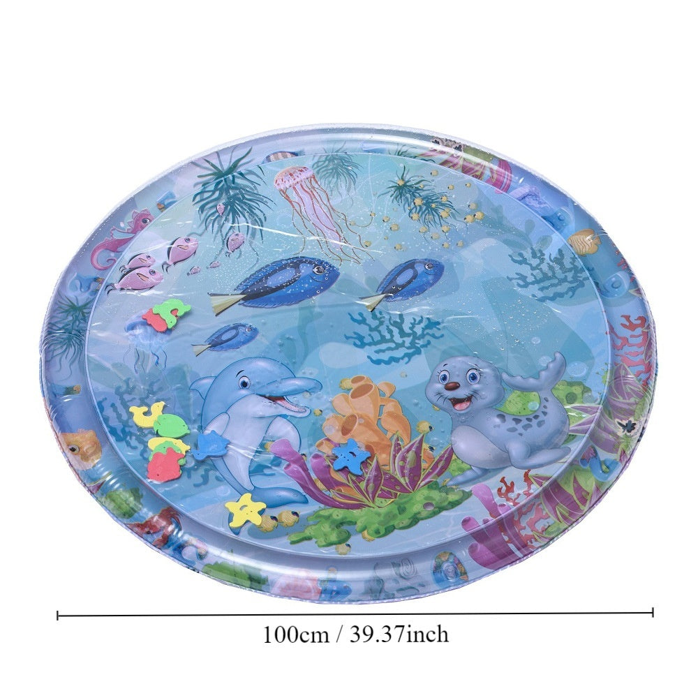 Children's Inflatable Marine Animal Racket Water Cushion Baby Crawling Racket Water Bag Racket Water Cushion Climbing Pad
