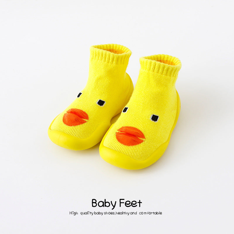 Home Non-Slip Soft Rubber Sole Baby Toddler Shoes