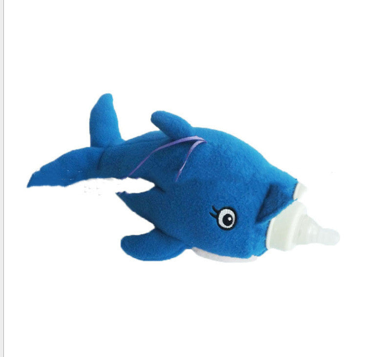 Housse de Biberon en Peluche Modèle Animal Canard Mère Bébé Produit de Conservation de la Chaleur Accessoire d'Allaitement