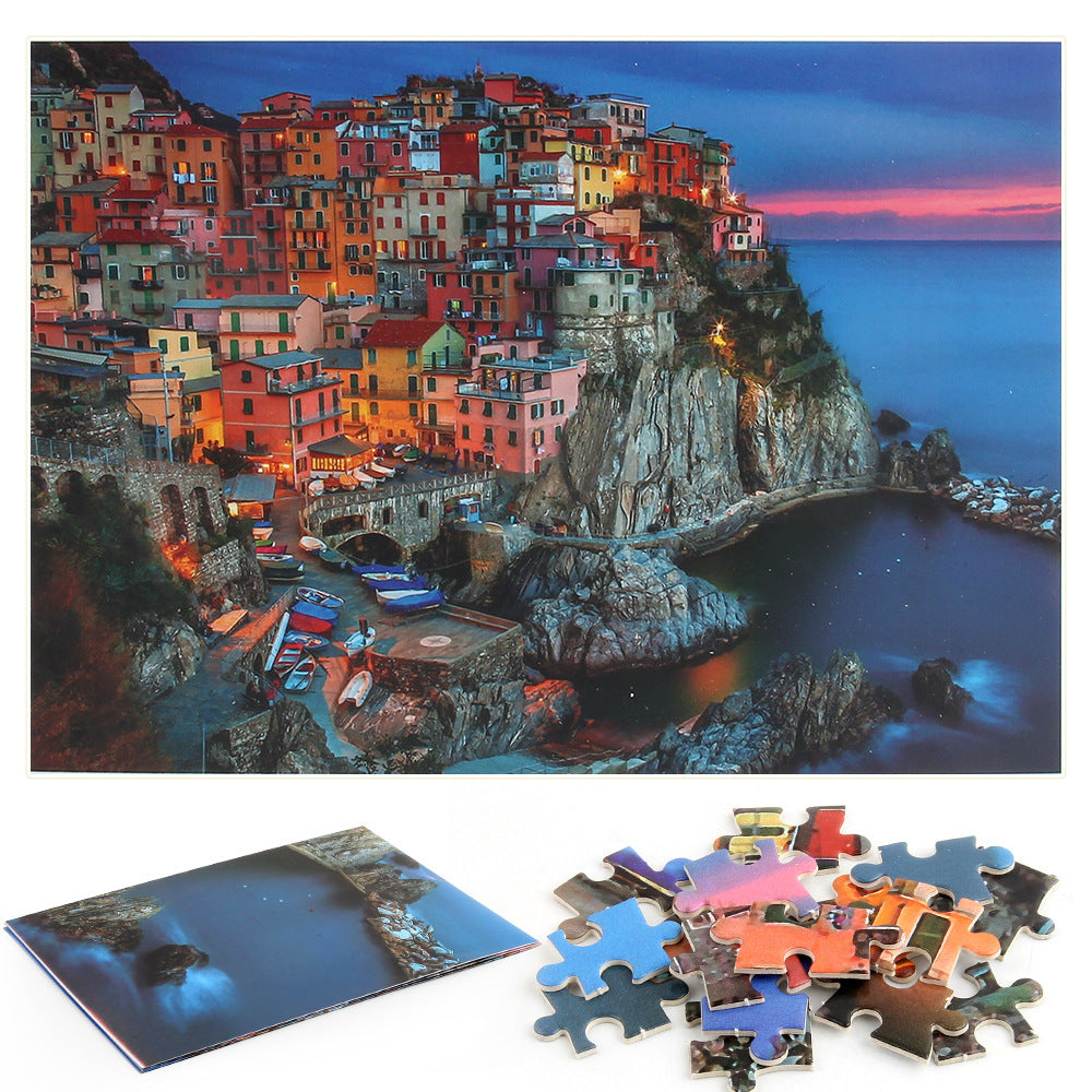 Puzzle en papier Villa île peut être configuré Puzzle