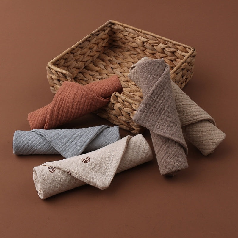 Baby Four-Layer Gauze Cotton Small Square Towel Saliva Towel Face Towel