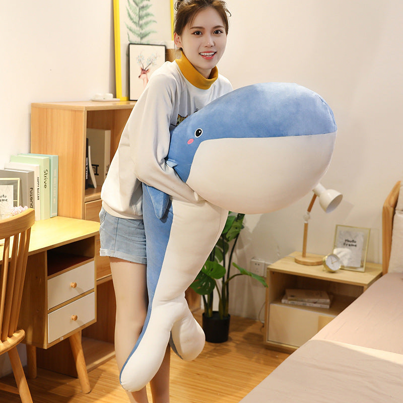 Peluche de tiburón, almohada para dormir