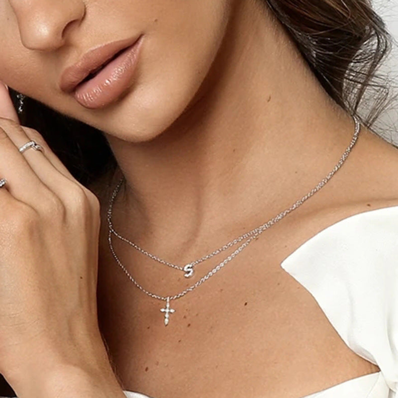 Women'S Clavicle Chain Jewelry Zircon Necklace