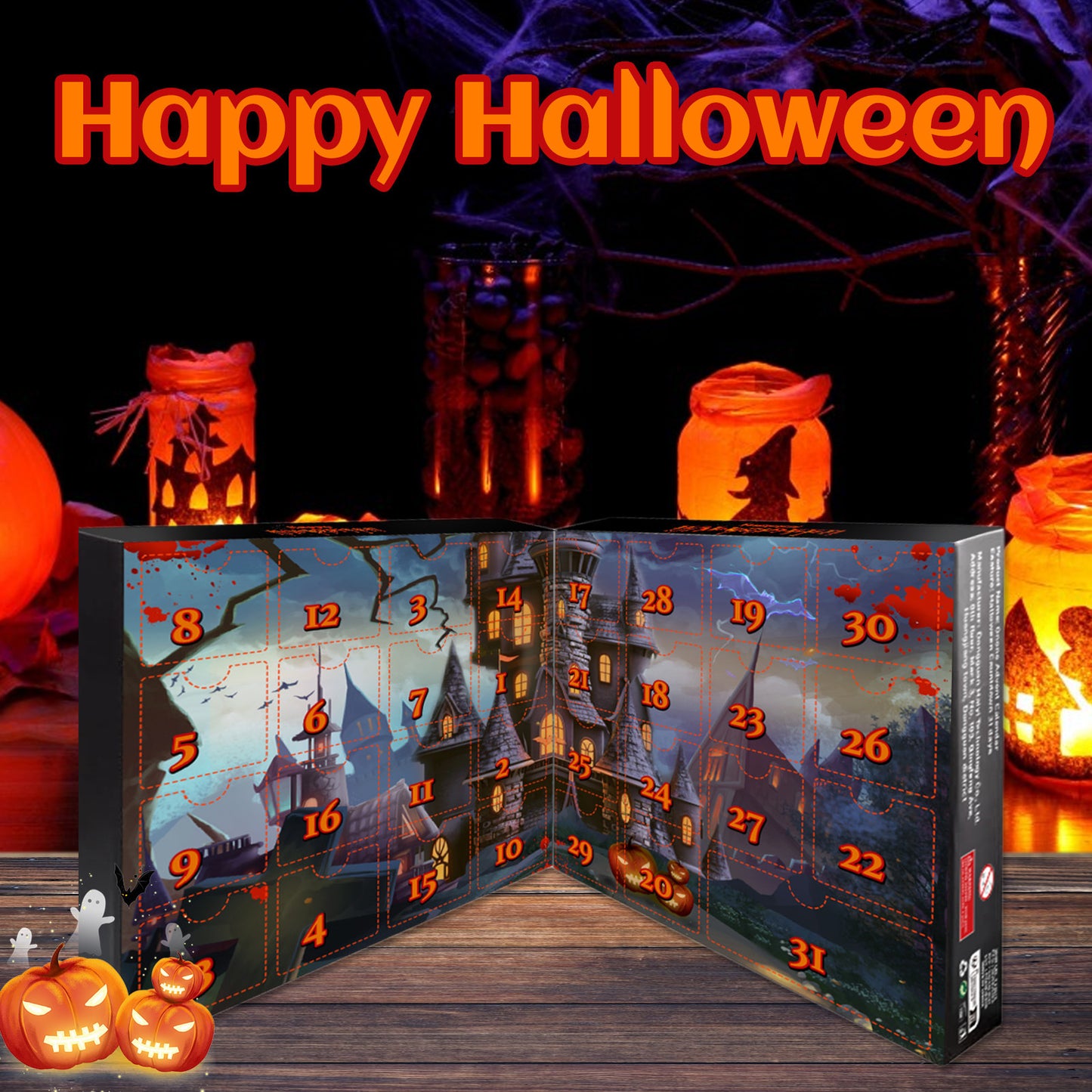 Halloween Calendar Blind Box Countdown 31 Days Children