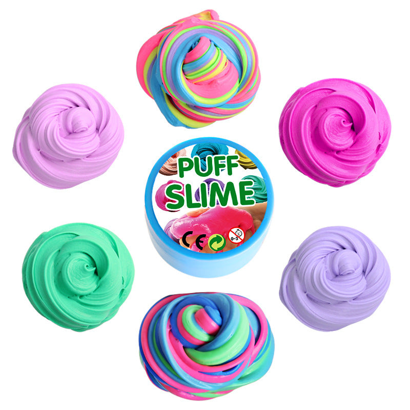 Cotton PUFF SLIME DIY slime mud clay mud stabby decompression vent toys factory outlet