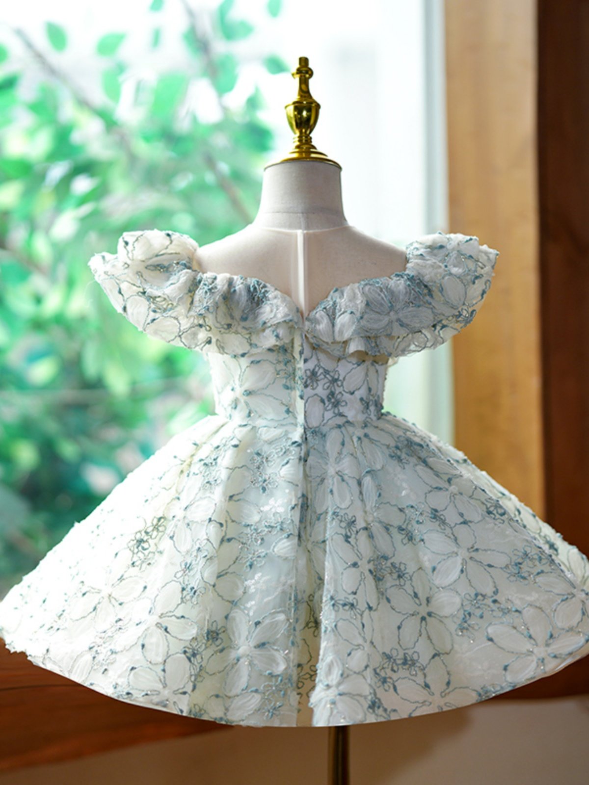 New Floral Princess Dress For Flower Girlssimple And Adorable For Kids Birthdays