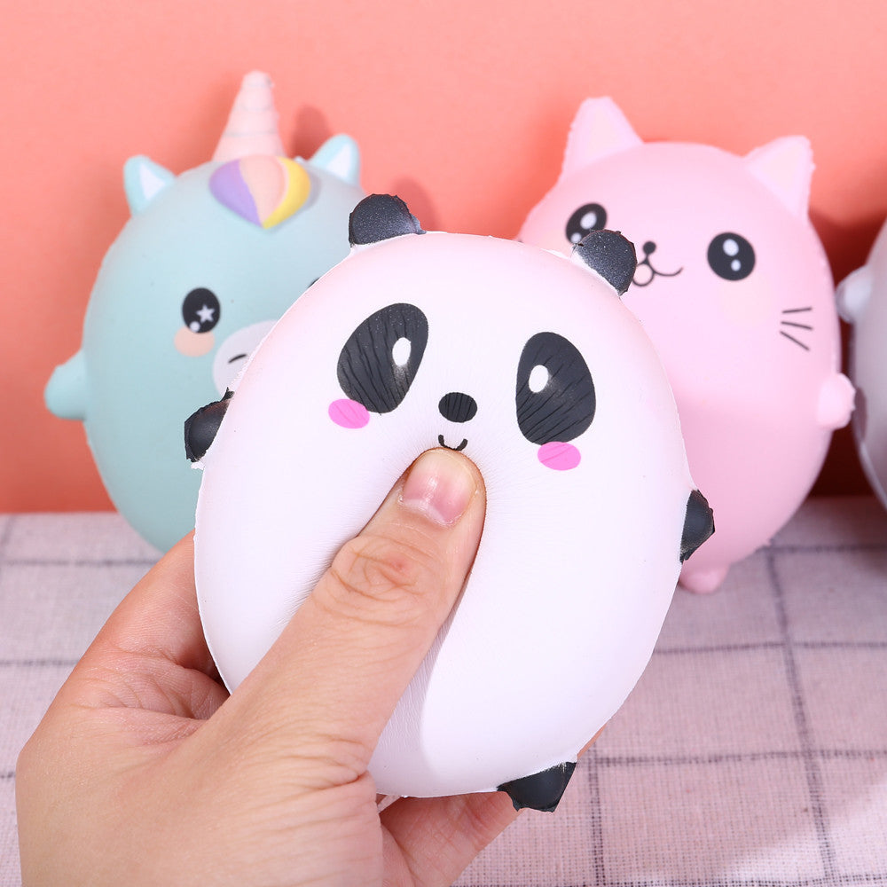 Soft and slow rebound decompression toy