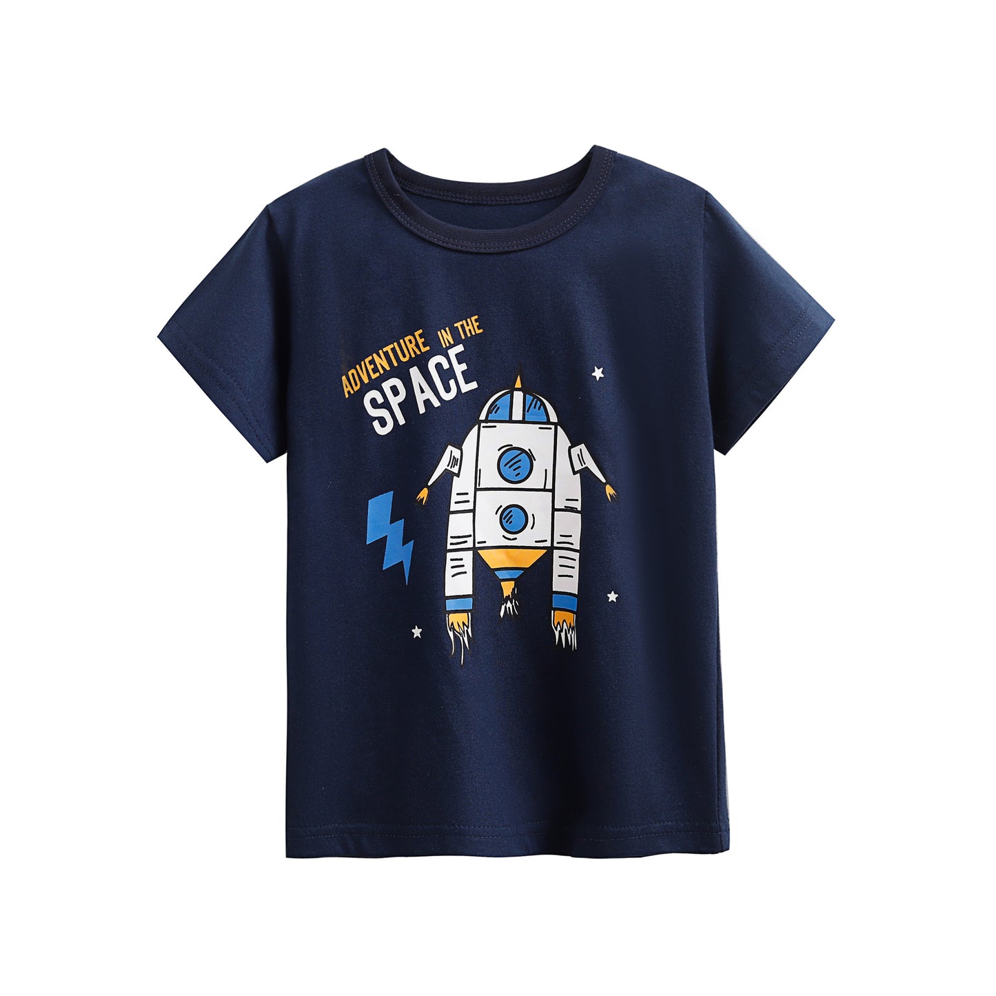 Round-neck Shirt Cartoon Short Sleeve Printed Short Sleeve