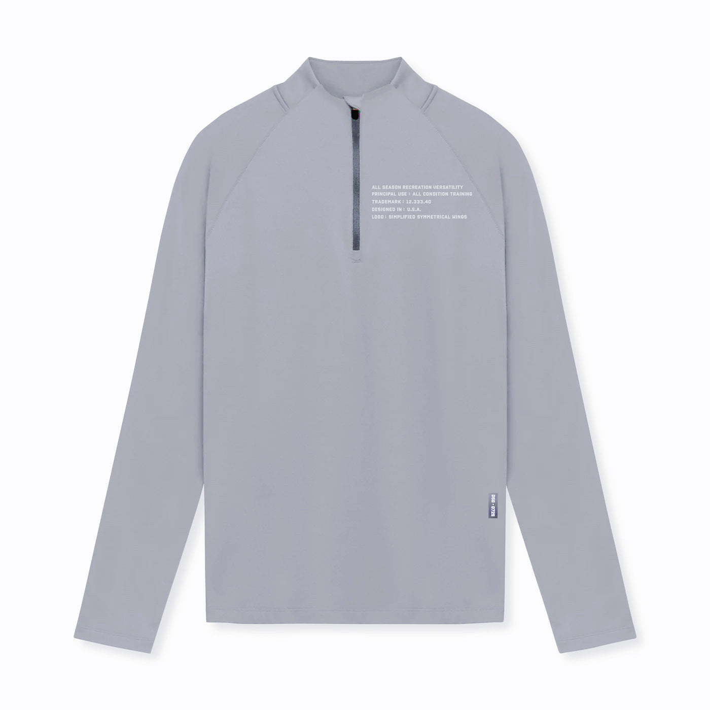 Men's Small Turtleneck Slim-fit Half Zipper Training Long Sleeve T-shirt