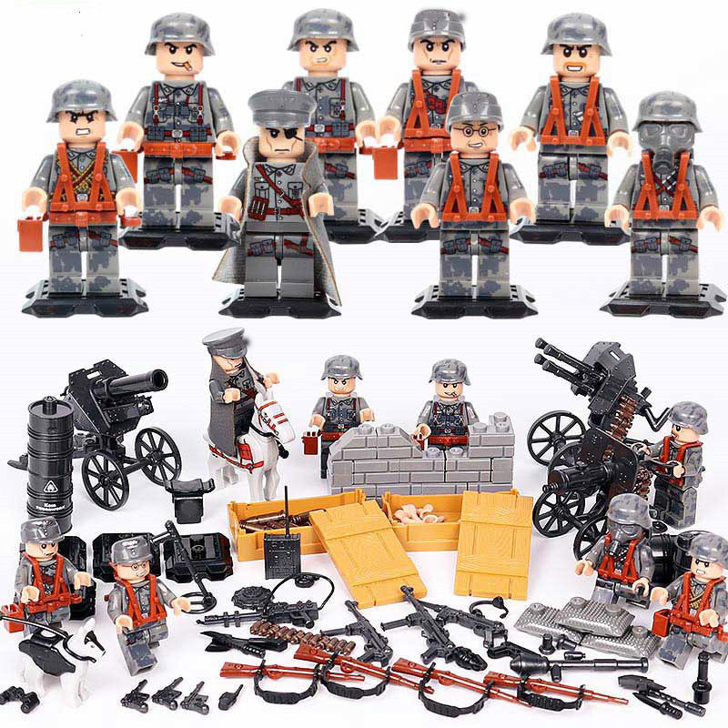 Military Minifigure Small Particle Building Block Toy
