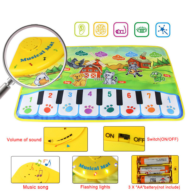 Magic children multifunctional animal music blanket