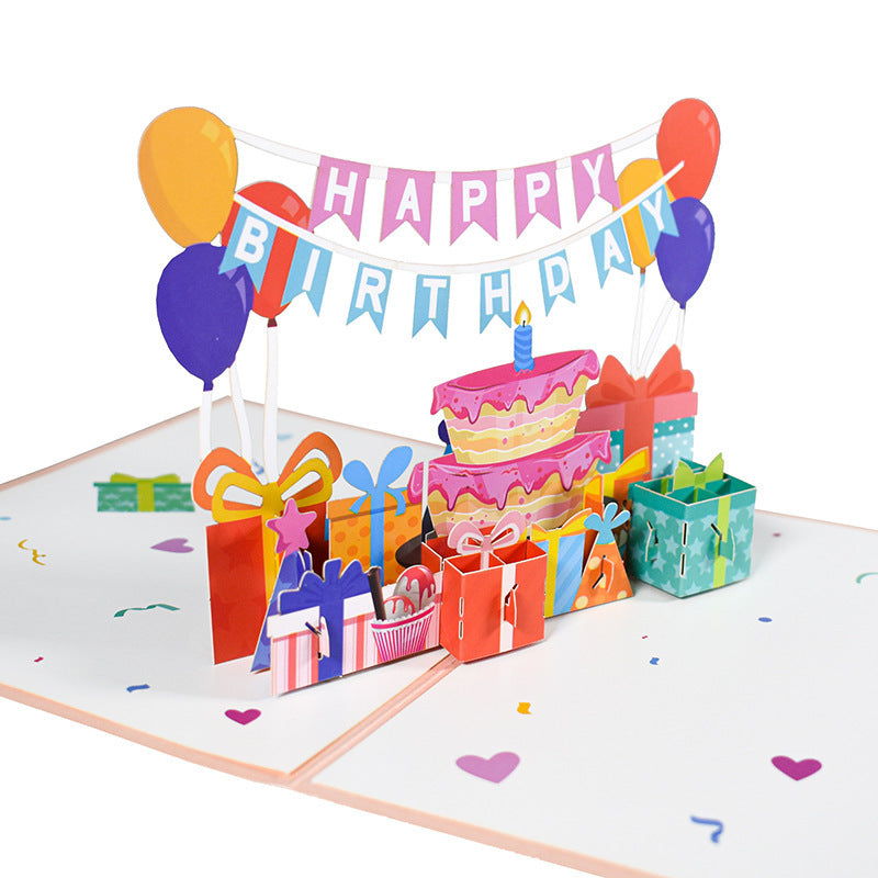 3D Three-dimensional Travel Card Handmade Card Paper Carving