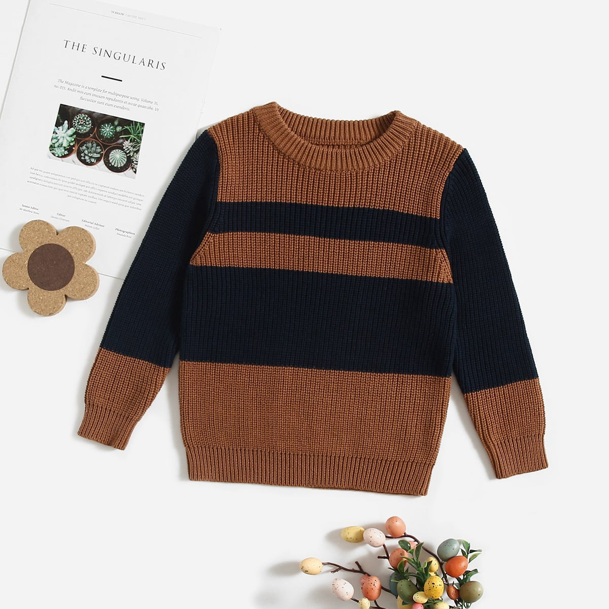 Boys' Chunky Knit Sweater - Soft & Warm Cable Knit Pullover For Toddler & Kids - Comfortable Winter Wear For Boys