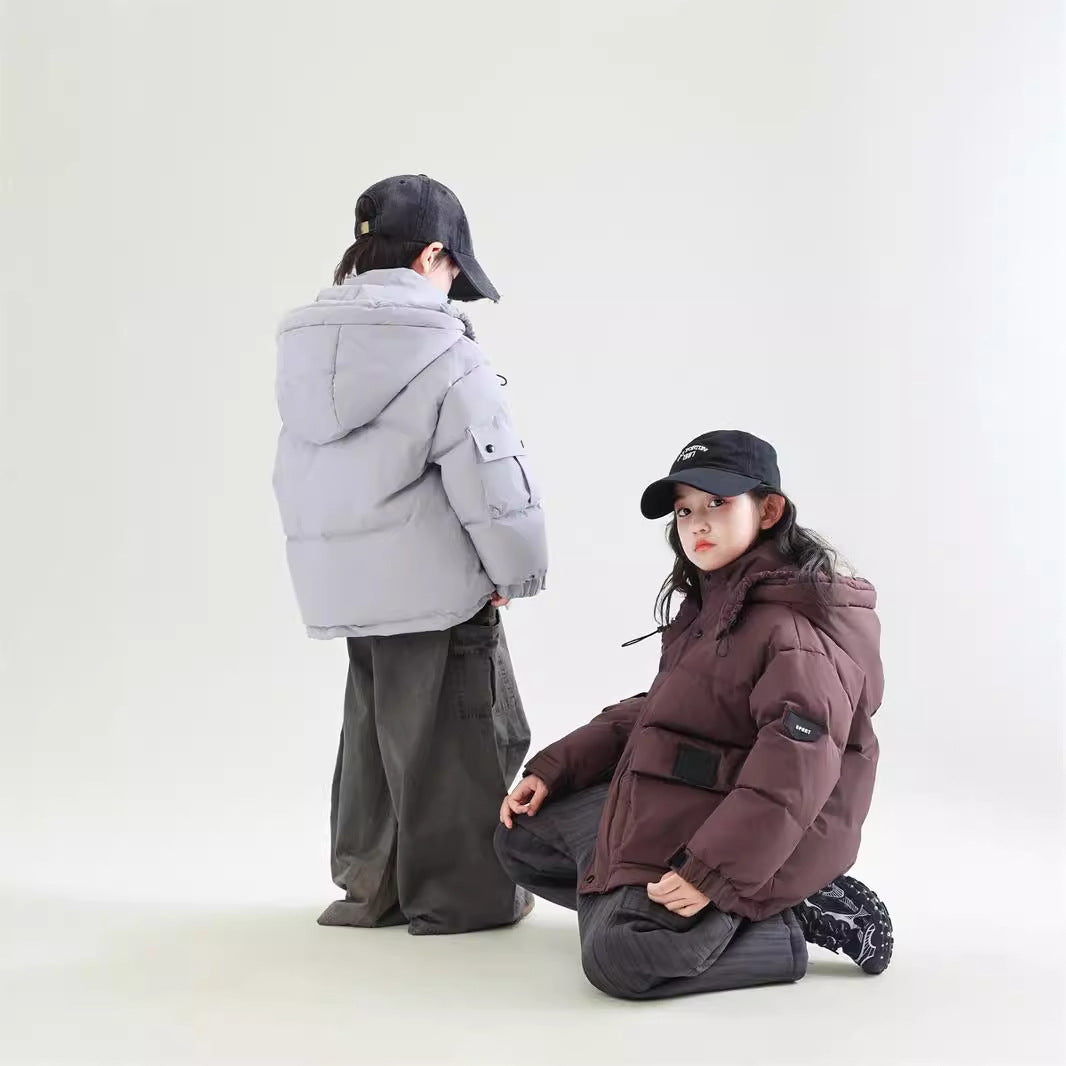 Children's White Duck Down Warm Coat Winter Boys' New