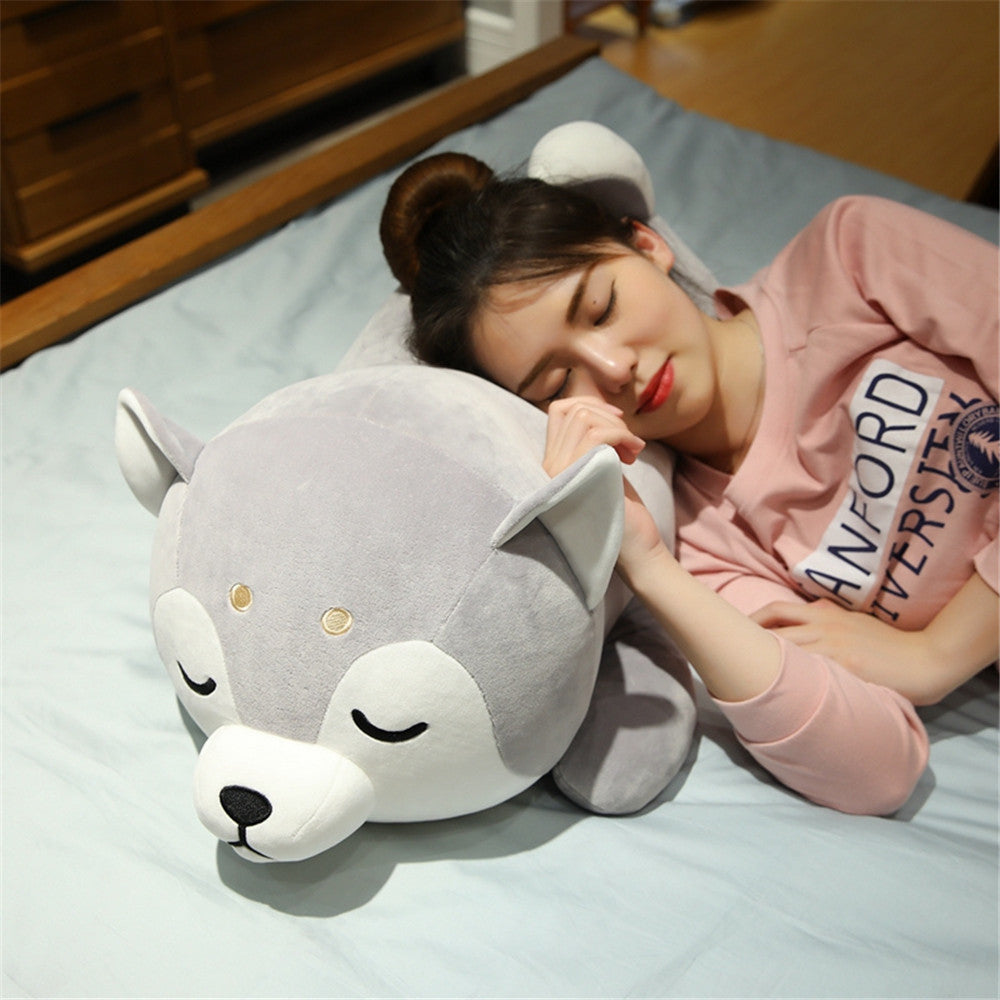 Cute Down Cotton Husky Plush Toys Chai Dog Doll
