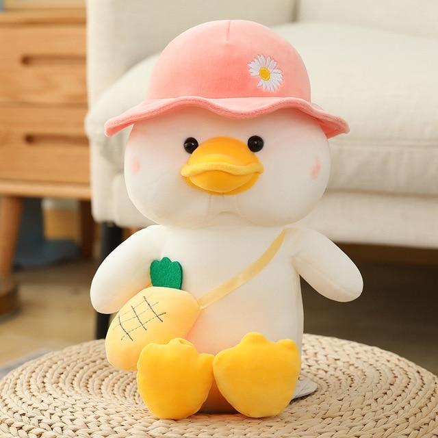 Little white duck plush toy