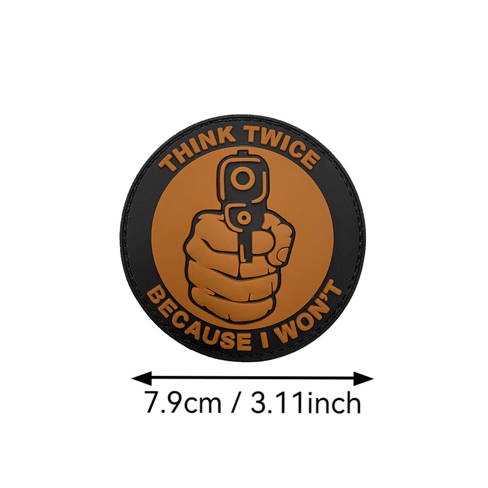 THINK TWICE BECAUSE I WON'T THINK TWICE Before Chapter PVC Flexible Glue Armband