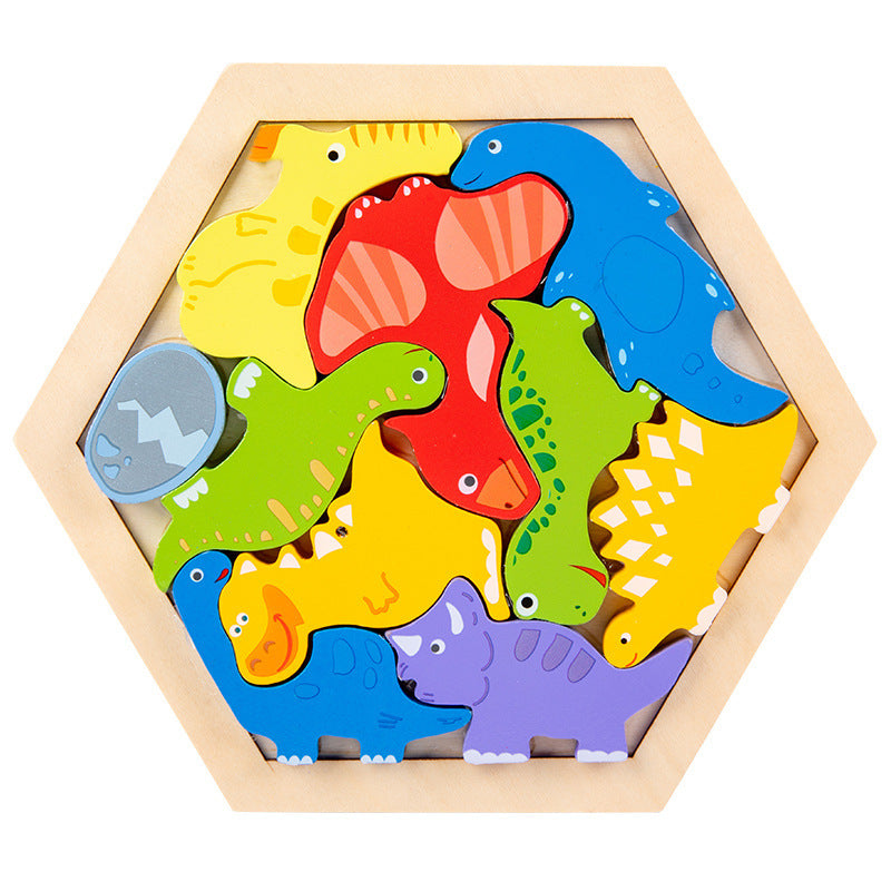 Children's Animal Fruit Creative Three-dimensional Puzzle Puzzle Educational Toys