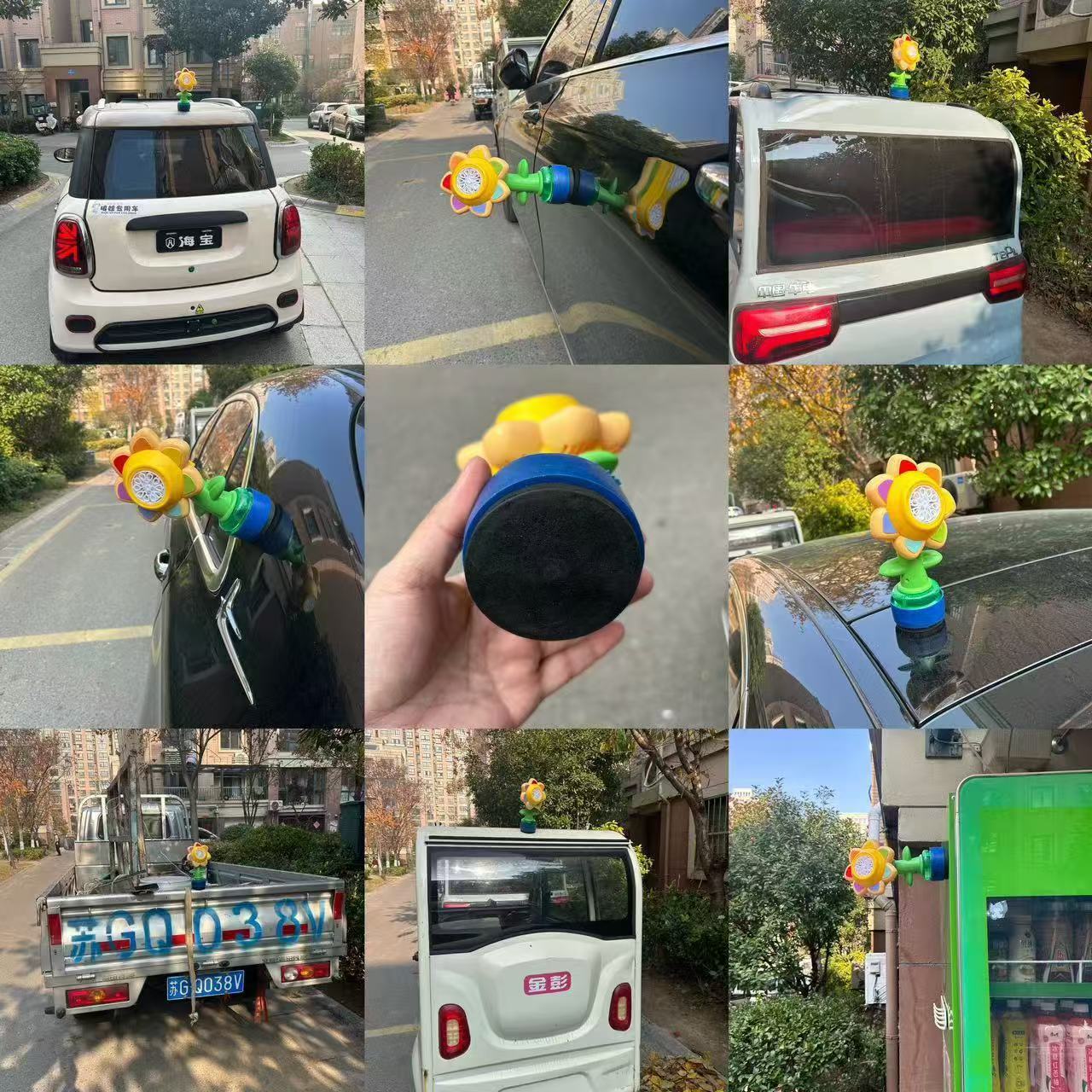 Sunflower Bubble Motorcycle Tail External Decorative Pendant
