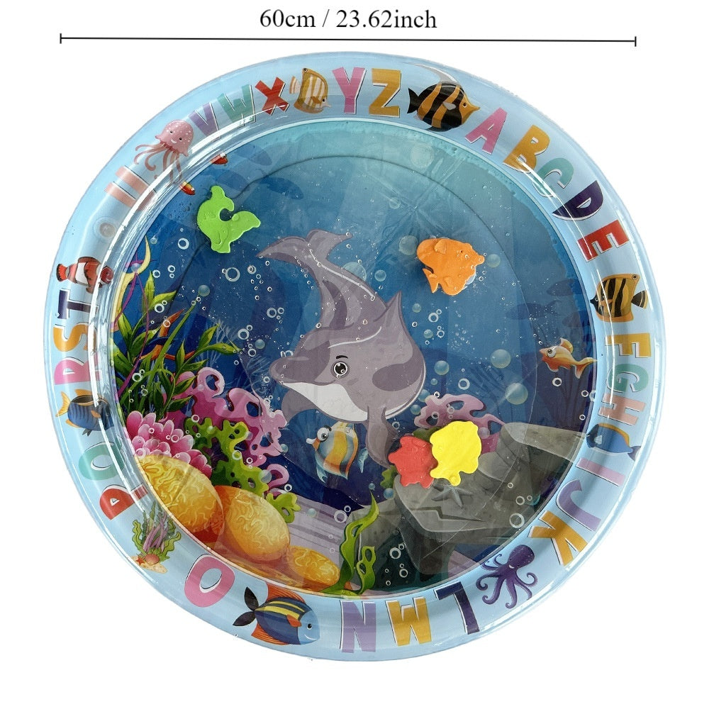 Children's Inflatable Marine Animal Racket Water Cushion Baby Crawling Racket Water Bag Racket Water Cushion Climbing Pad