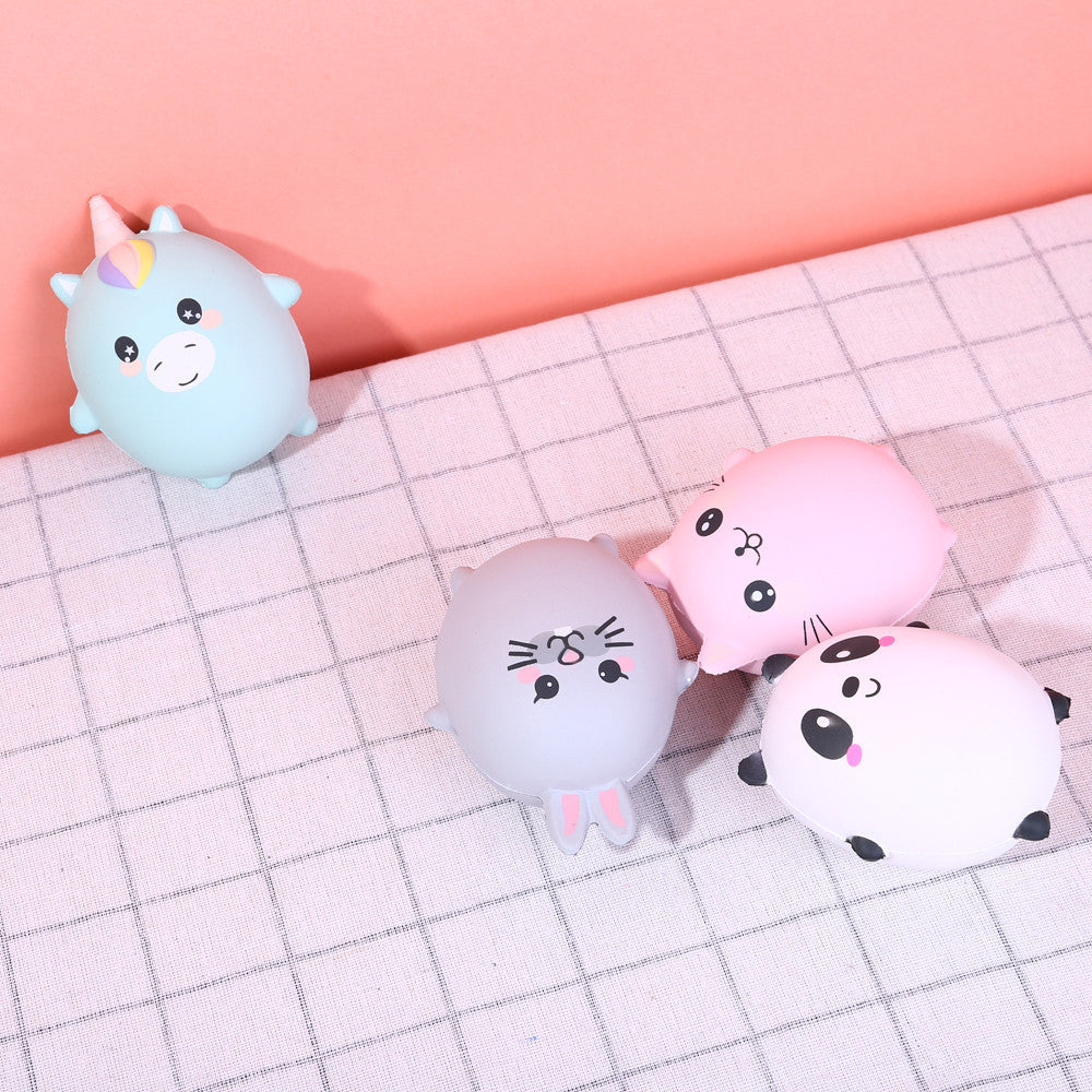 Soft and slow rebound decompression toy