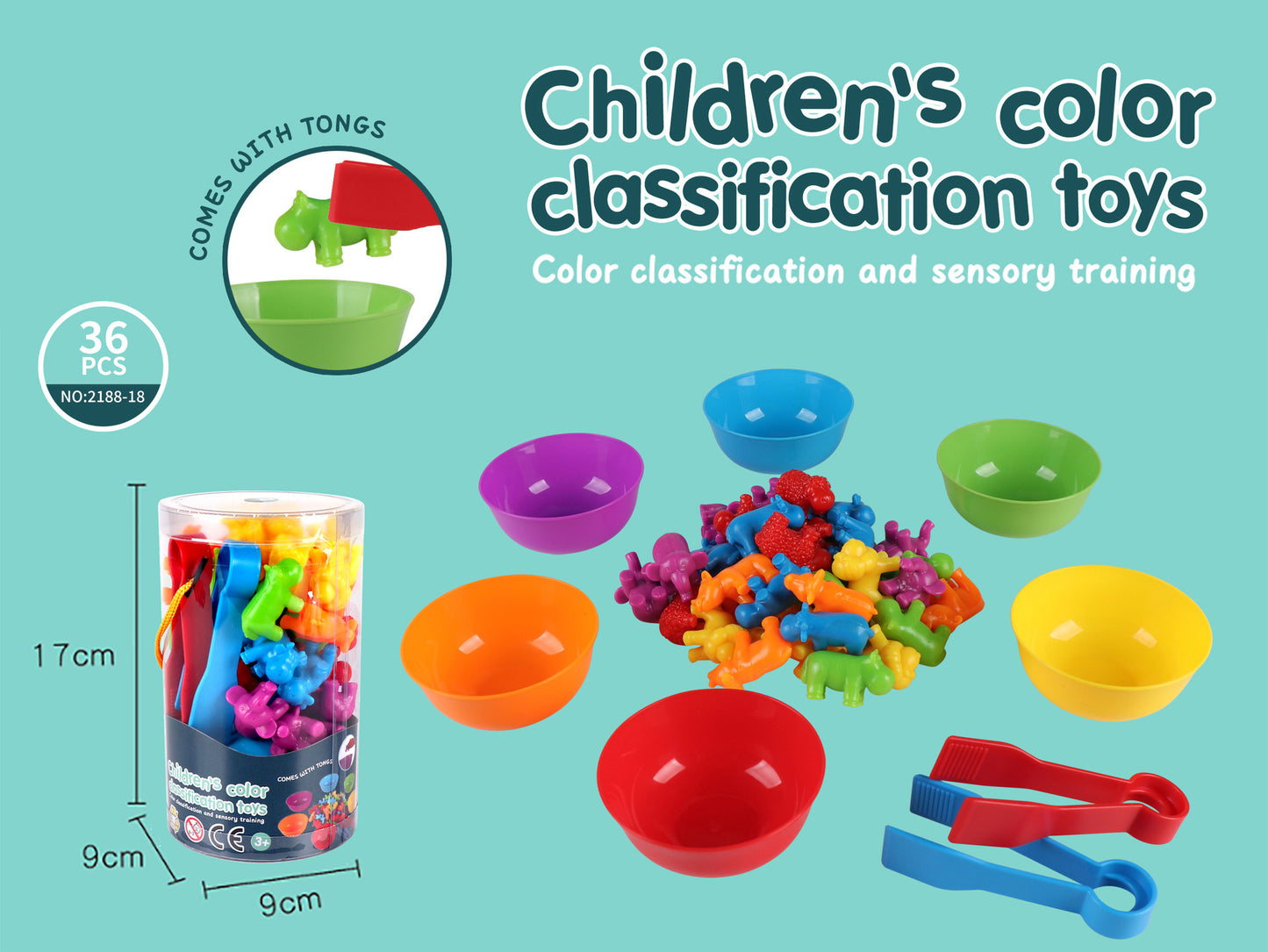 Rainbow Counting Dinosaurs Early Education Cognitive Montessori Early Education