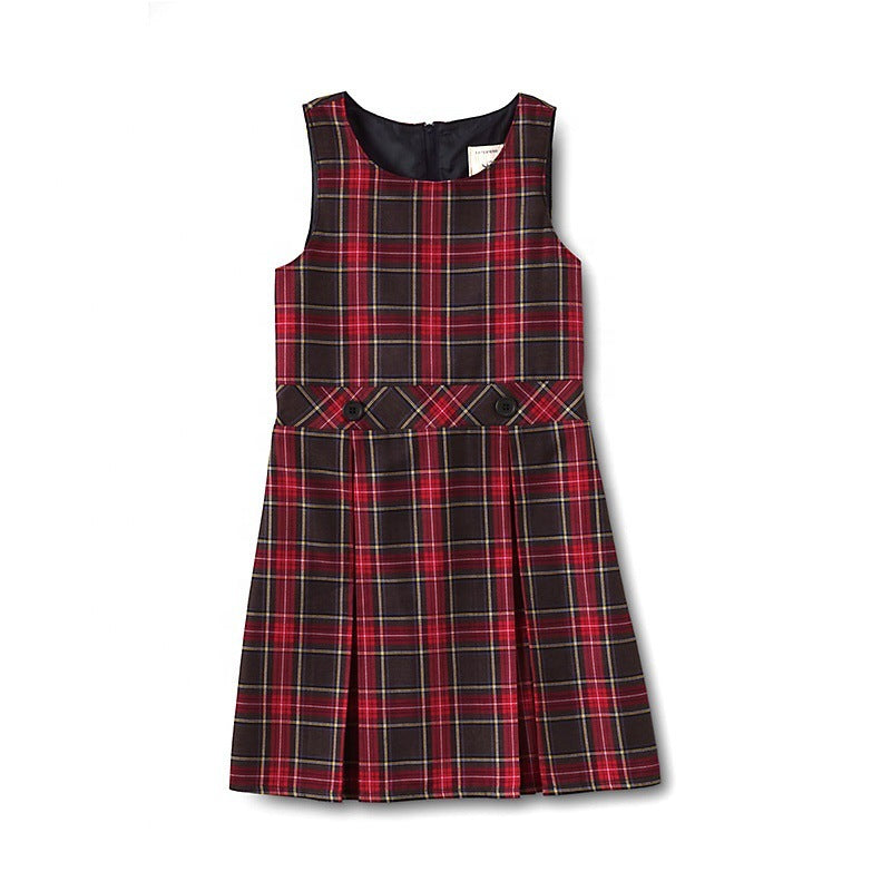 Plaid British Style Uniform For Women Spring And Summer