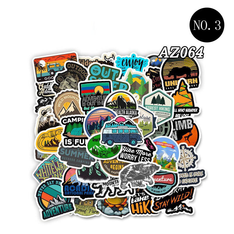 Color anime cartoon stickers cute suitcase decoration waterproof