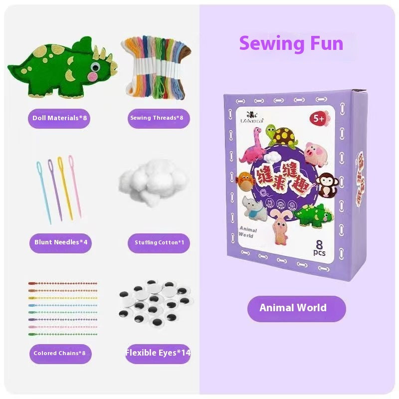 Children's Sewing Fun Toy Baby Handmade Cute Doll Pendant