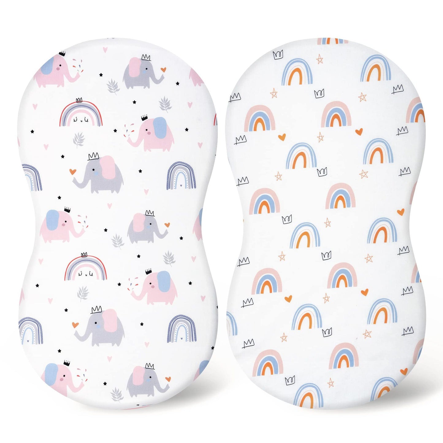 Baby Cradle Fitted Sheet Elastic Printing Baby Caring Table Changing Cover