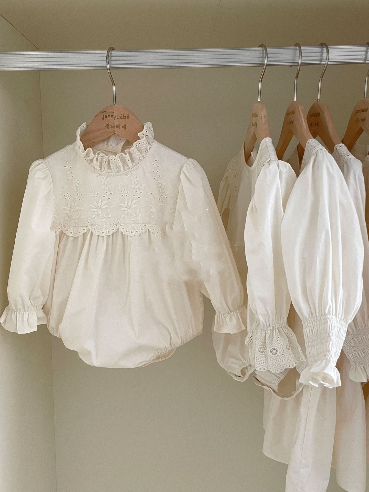 Crawling Suit Baby Lace Stand-up Collar Jumpsuit Girl's Dress