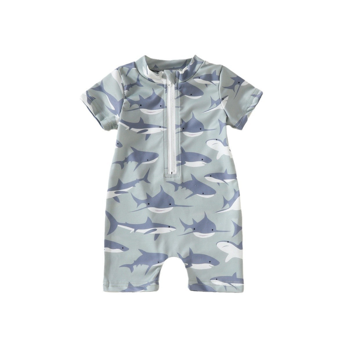 Boys' Infant Summer Swimsuit Printed Jumpsuit