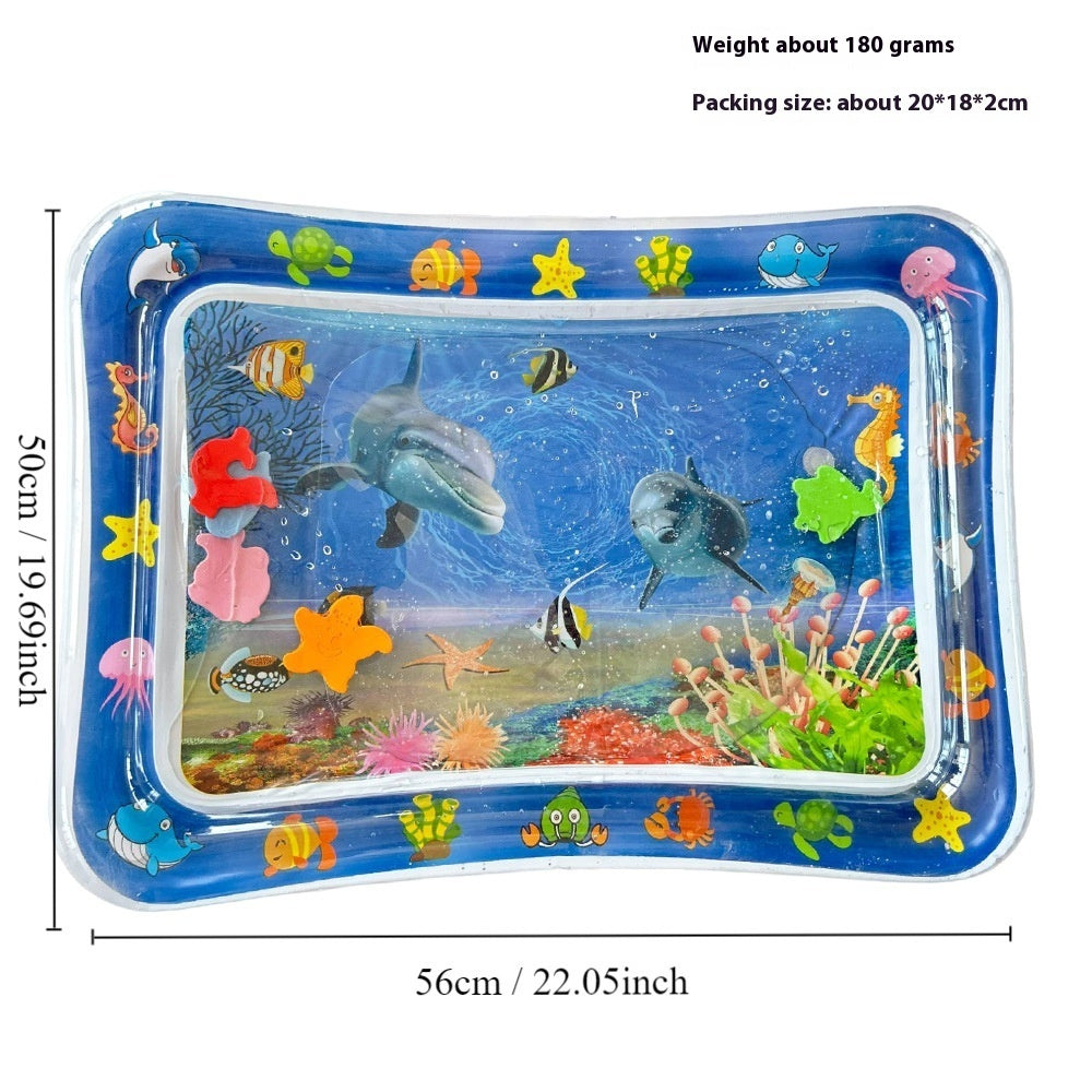 Children's Inflatable Marine Animal Racket Water Cushion Baby Crawling Racket Water Bag Racket Water Cushion Climbing Pad
