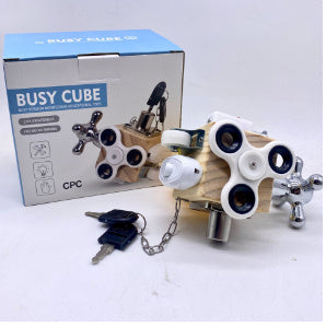 Amazon Children's Montessori Life Busy Block Baby Enlightenment Early Education Teaching Aids Educational Unlocking Toy Busy Board