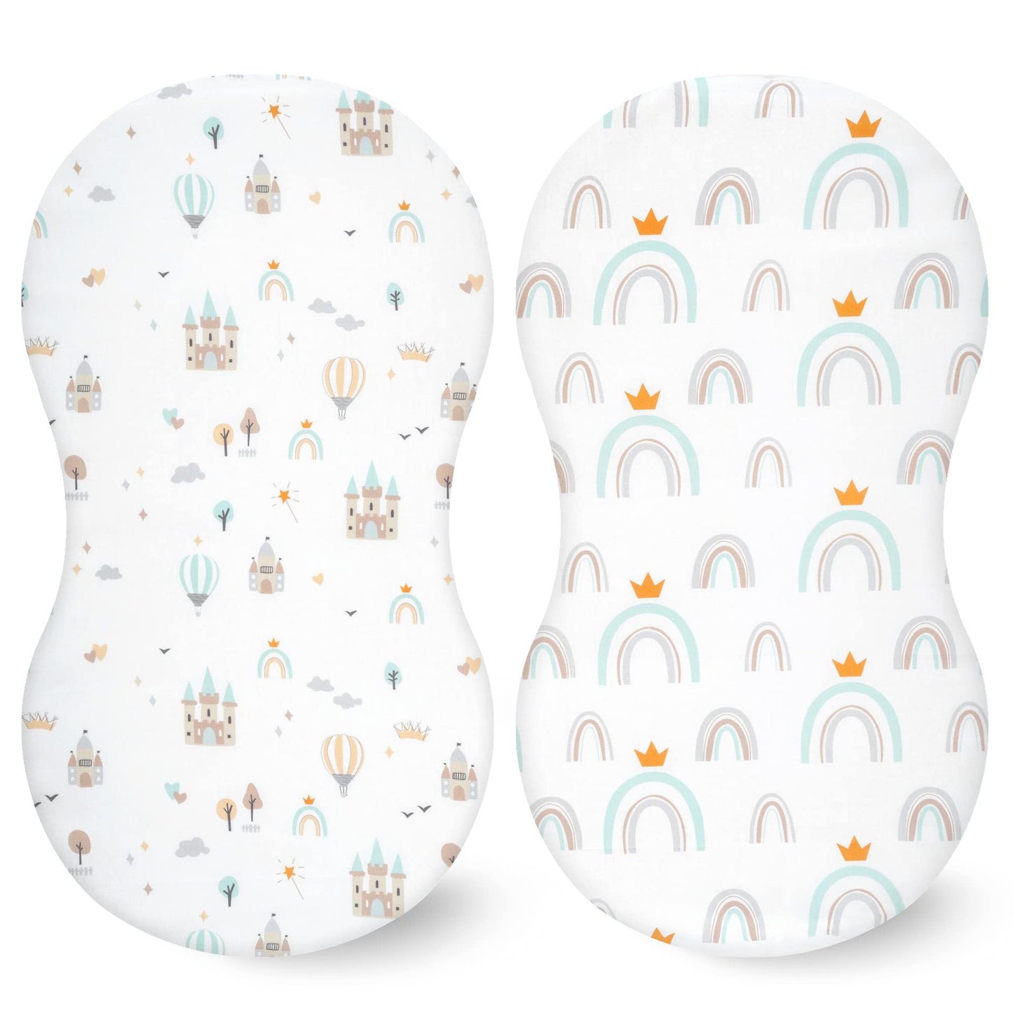 Baby Cradle Fitted Sheet Elastic Printing Baby Caring Table Changing Cover