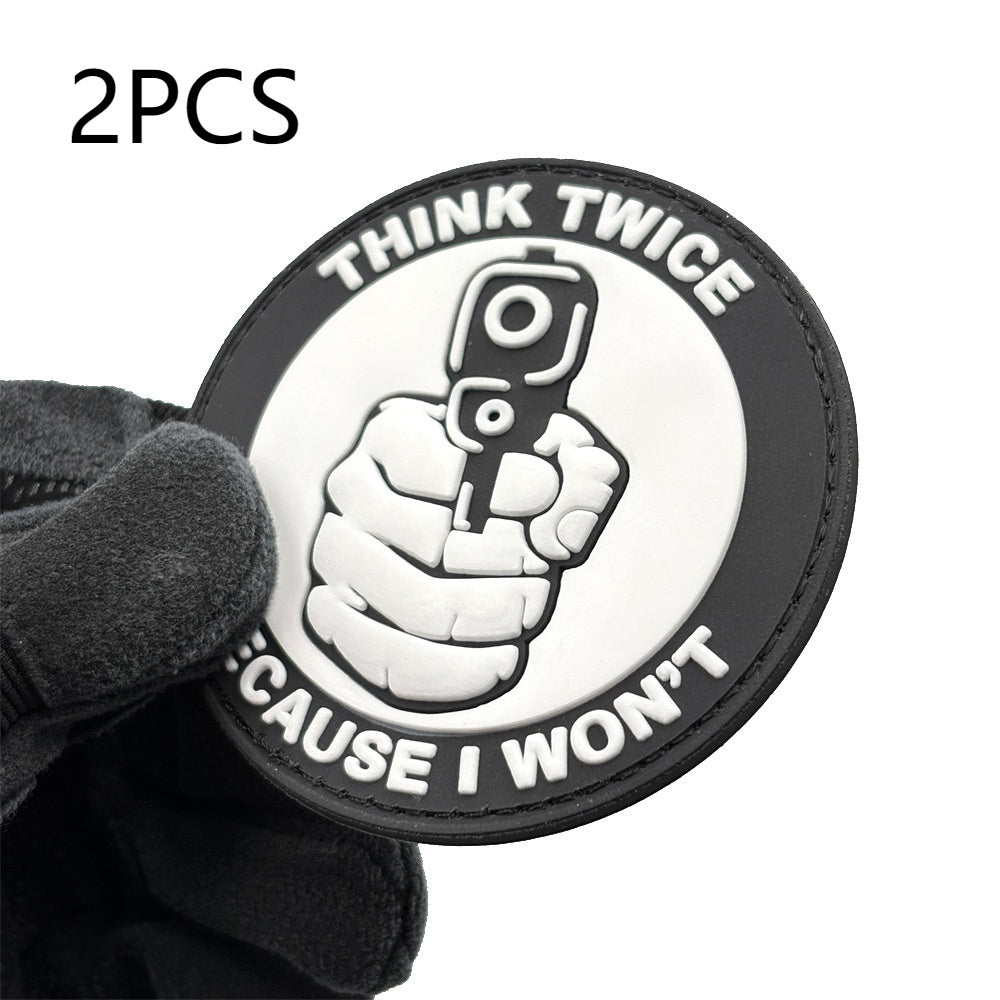 THINK TWICE BECAUSE I WON'T THINK TWICE Before Chapter PVC Flexible Glue Armband