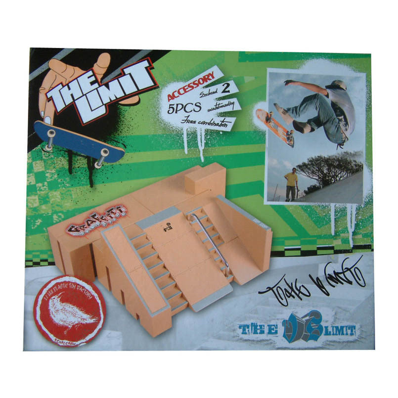 Finger skateboard track field