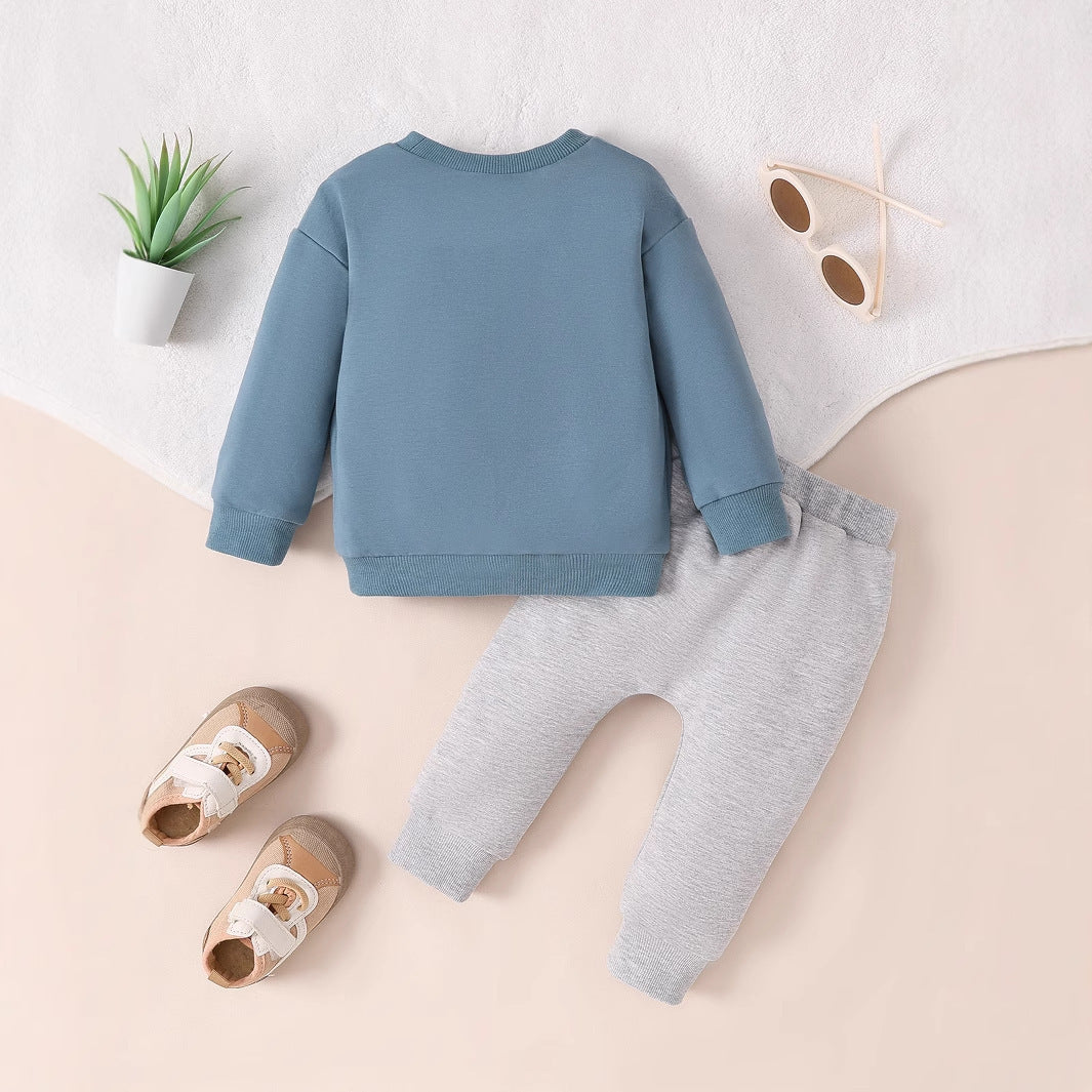 European And American Baby Autumn Winter Thermal Velvet Homewear