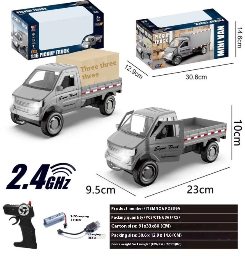 Voiture télécommandée de simulation Wuling Microcalorie, véhicule jouet rechargeable