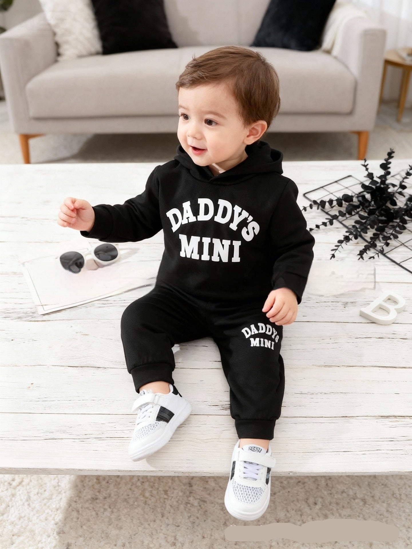 Trendy Cool Kids Casual Sports Hoodie Set