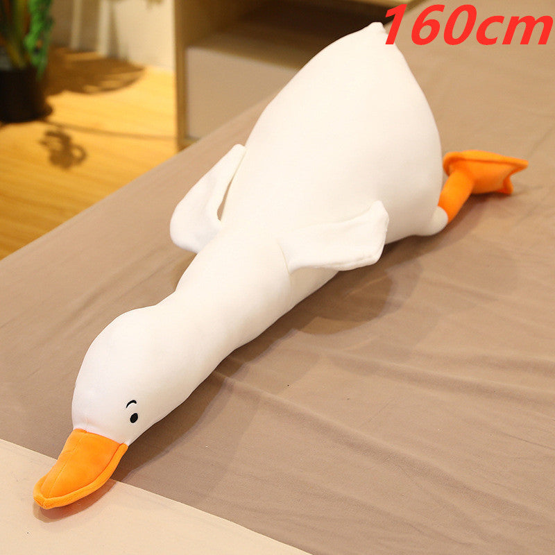 Venta caliente transfronteriza Muñeca de ganso blanco grande Juguete de peluche Cama Almohada para dormir Cojín Muñeca para niña