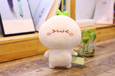 Long Grass Face Dumpling Doll Pillow Plush Toy