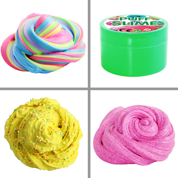 Cotton PUFF SLIME DIY slime mud clay mud stabby decompression vent toys factory outlet