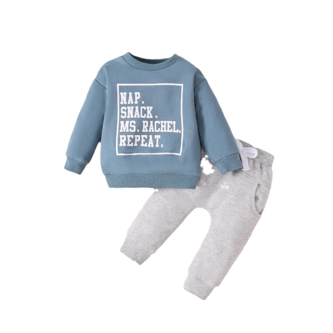 European And American Baby Autumn Winter Thermal Velvet Homewear
