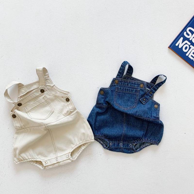 Bib Shorts All-match Korean Western Style Denim Jumpsuit