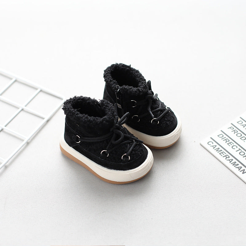 Plus Velvet Warm Korean Baby Cotton Shoes