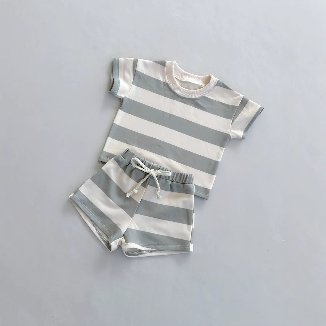 Ins Style Foreign Trade Baby Short Sleeve Suit